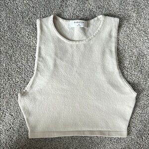 Aritzia Babaton Sculpt Knit Racer Cropped Tank Top XS